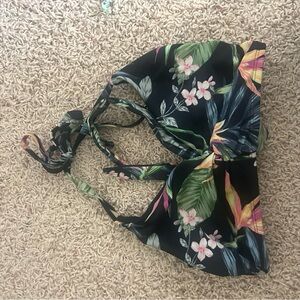 Kona Sol Multicolor Floral Swim Top